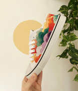 3020-Colorful Clouds Shoe Embroidery